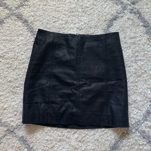 Free people leather skirt
